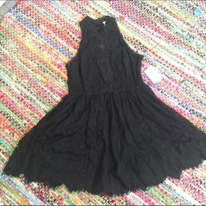 Free People black lace dress